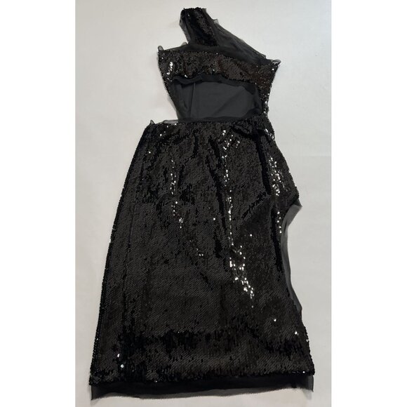 Khy x Sia Arnika Sequin Cutout Dress in Black - Picture 3 of 4